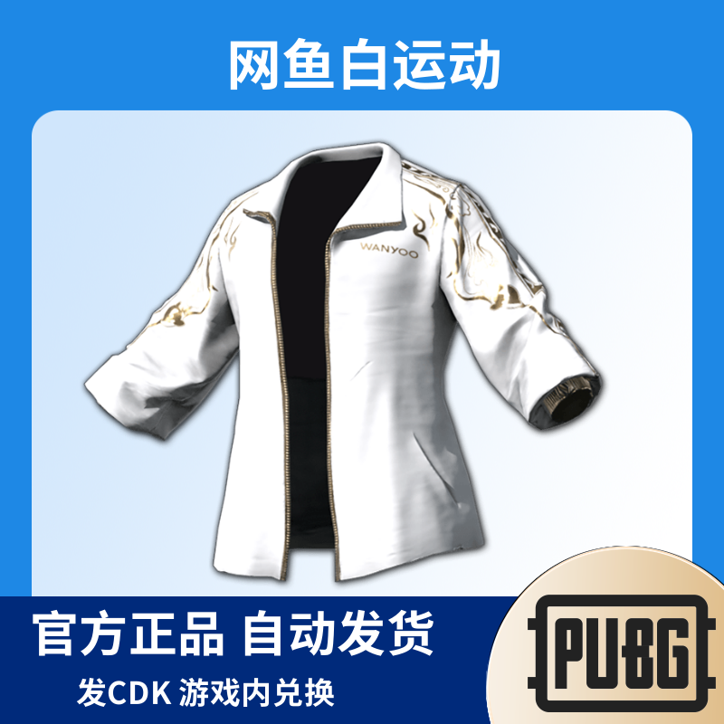 Steam绝地求生PUBG网鱼白运动外套网鱼网咖联名礼包CDK兑换码