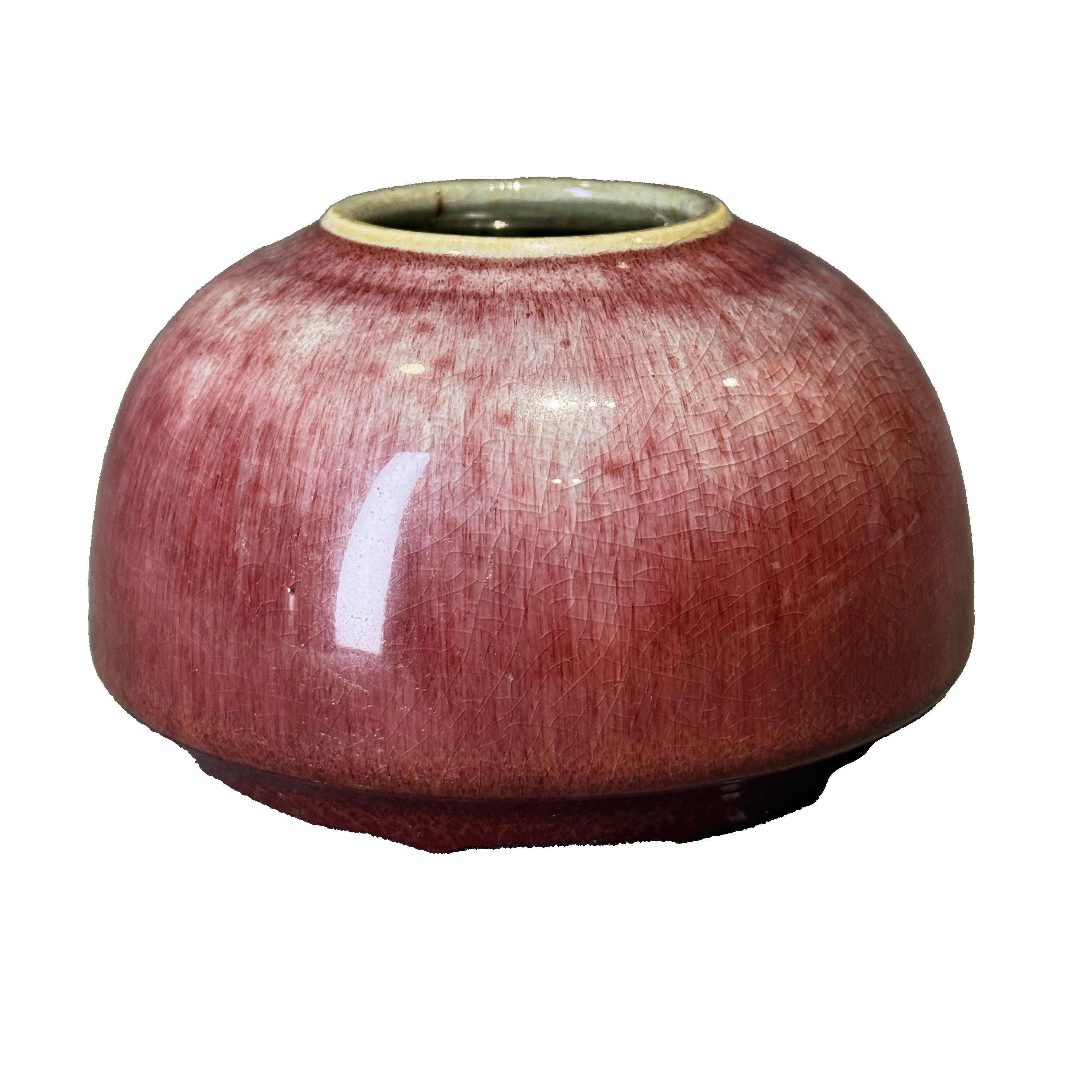 26111001t红釉水盂