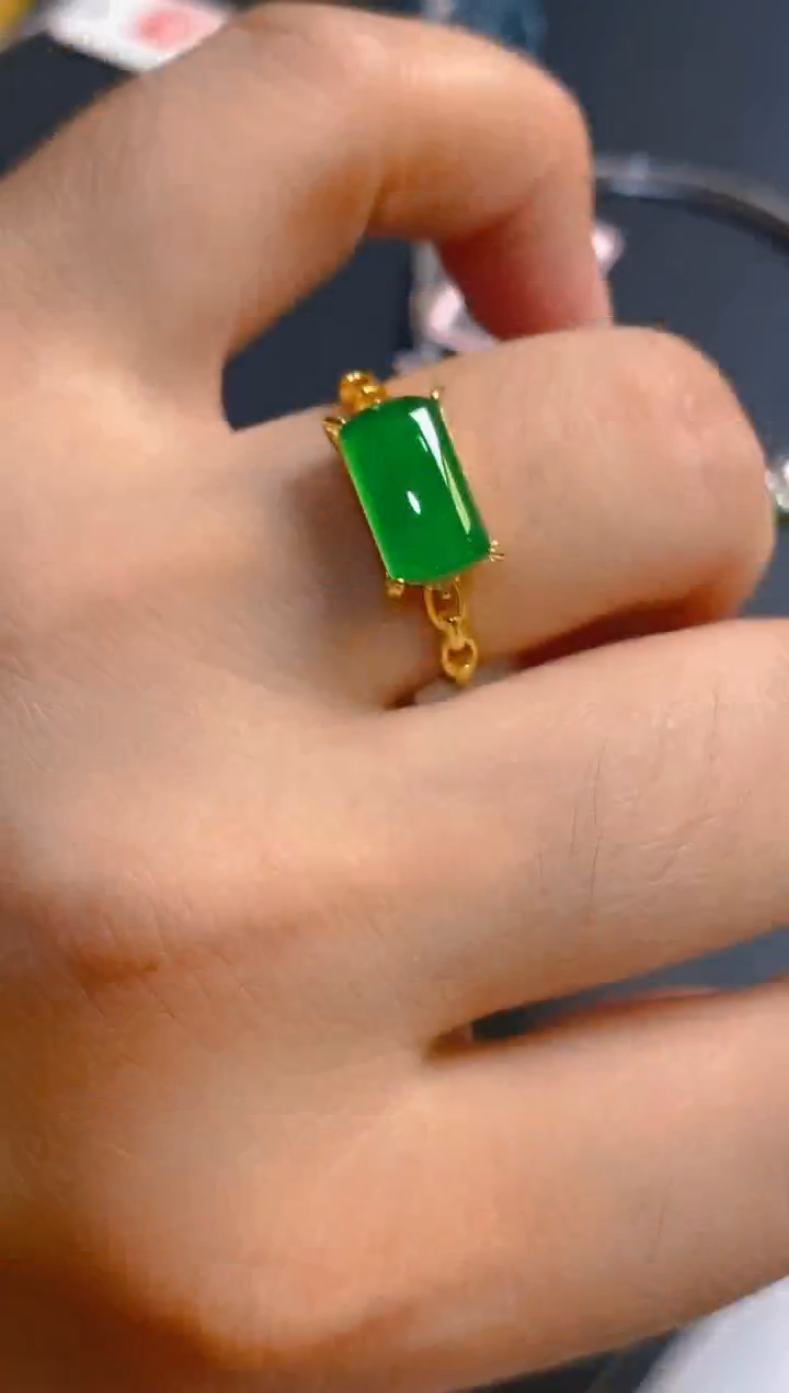 翡翠银S925镶嵌耳饰天然