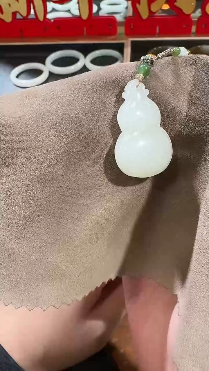 【闪购商品】和田玉吊坠未镶嵌1407葫芦
