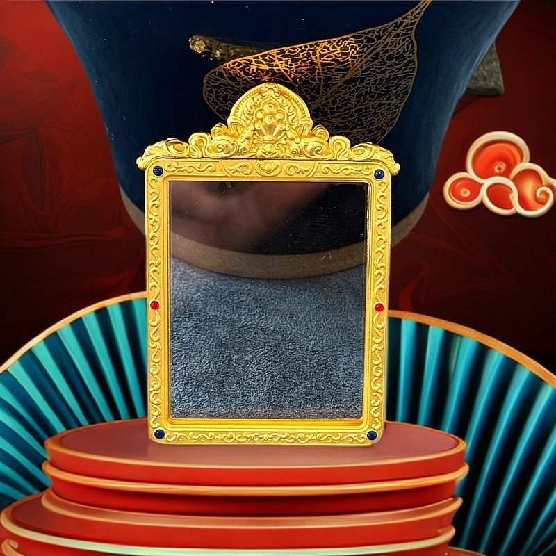 吐宝鼠双面高透玻璃直角唐卡壳高档（嘴哥访谈录推荐）高端