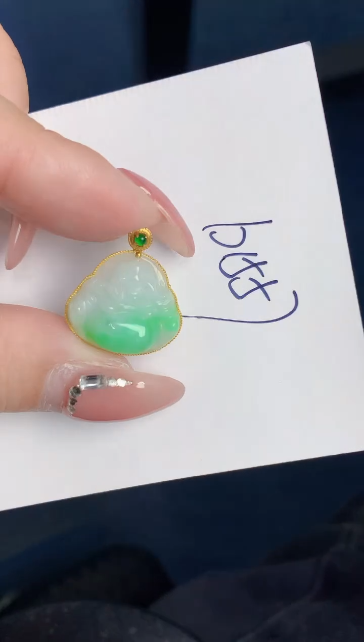 【闪购商品】翡翠颈饰18K金镶嵌000000000