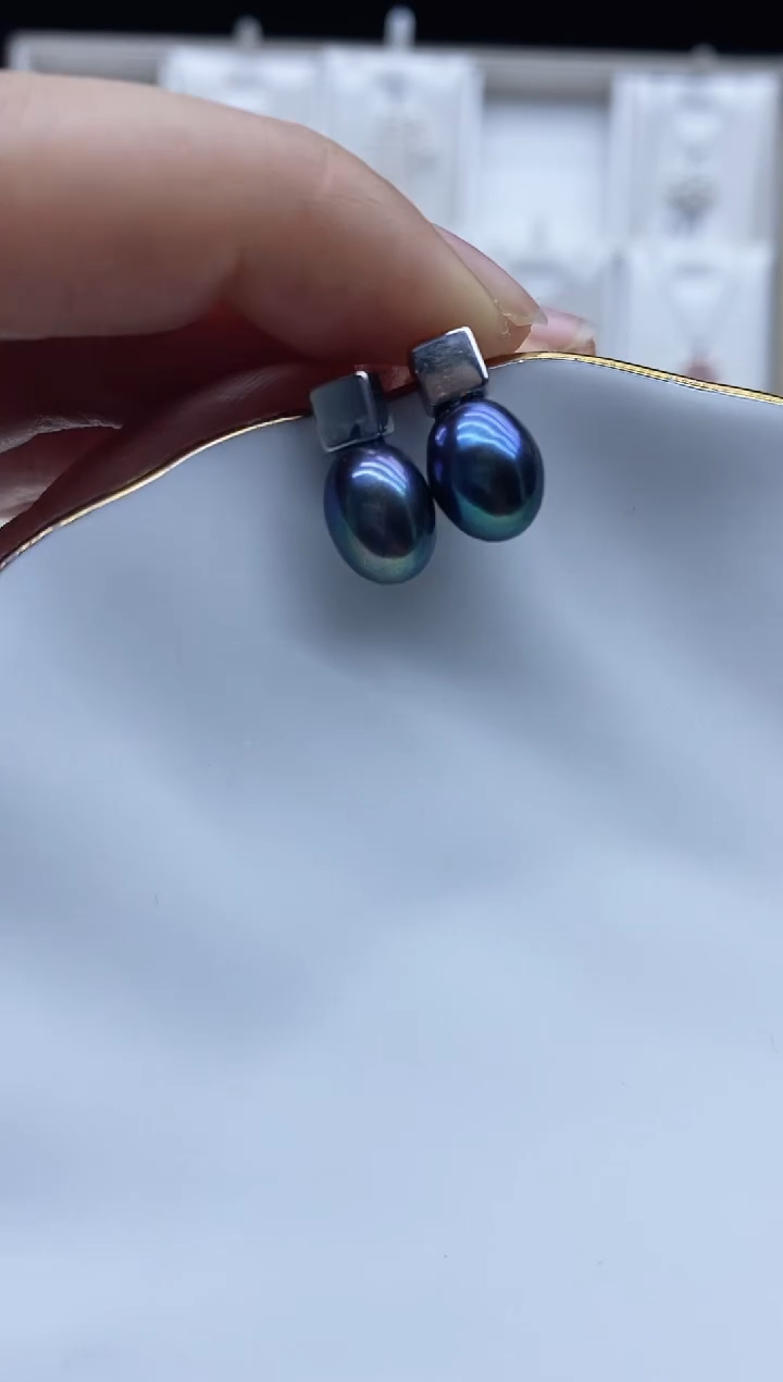 未镶嵌耳饰淡水珍珠耳钉多样性发其一