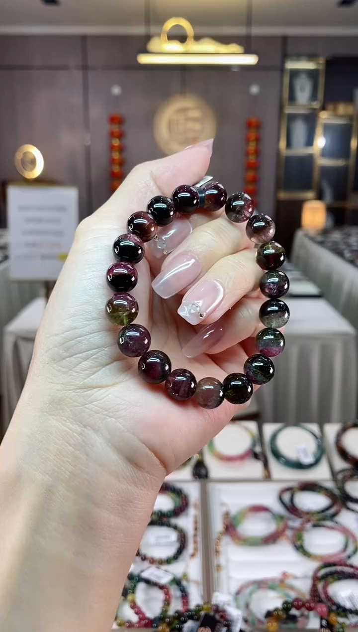 【闪购商品】碧玺西瓜单圈手串10mm+未镶嵌（多样性发一条）hon