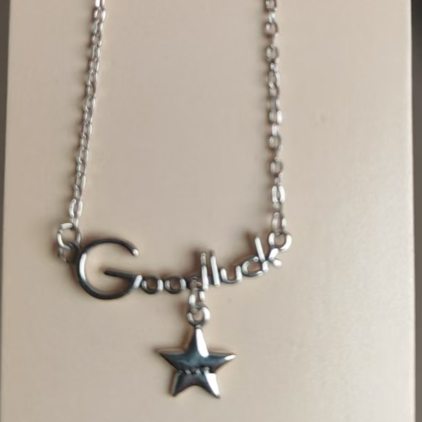 铜合金大理石项链 爱敏谢谢项链