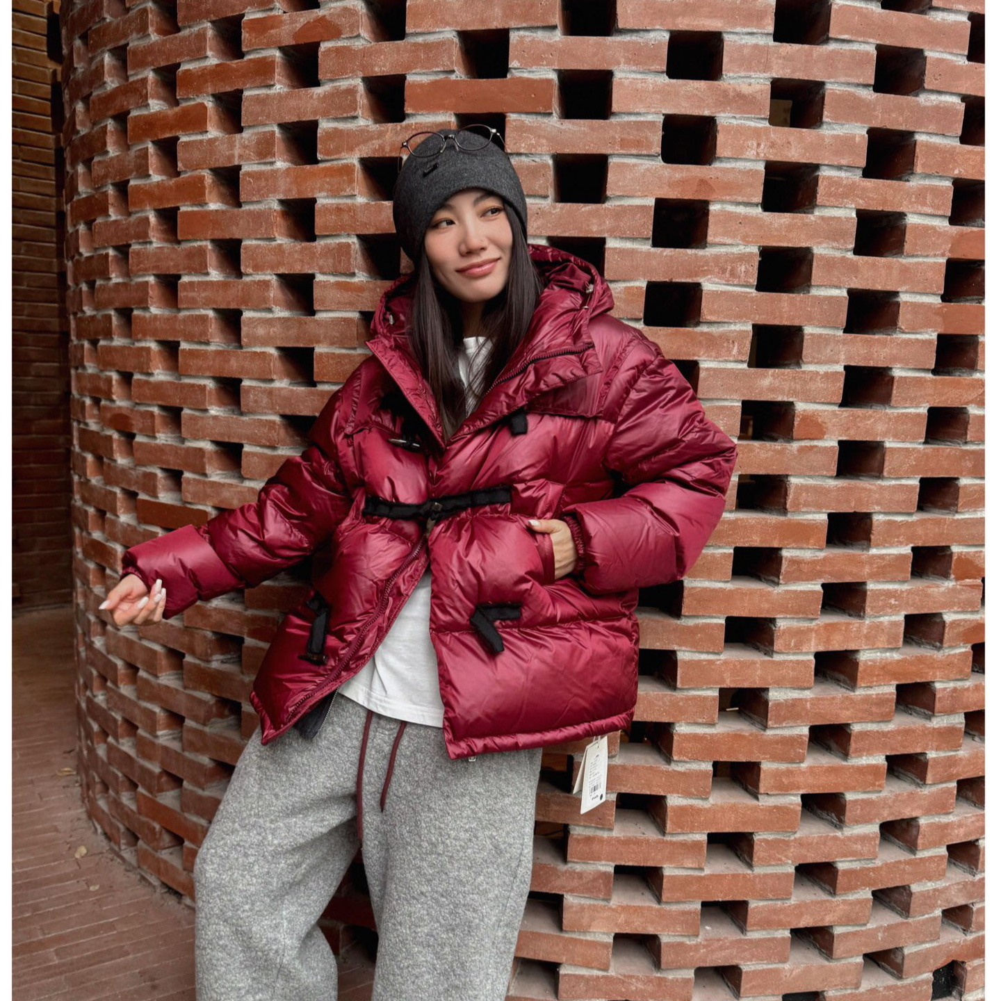 Fizzfly设计师品牌   25秋冬 酒红  羽绒服  ganjue买手店