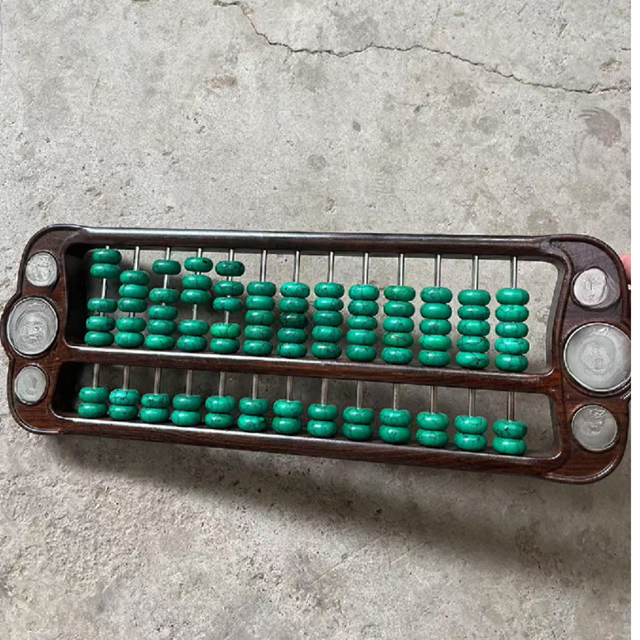 精品摆件绿色算盘