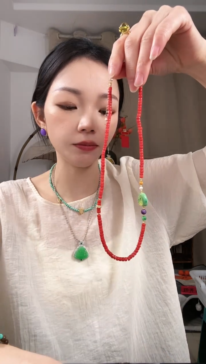 【闪购商品】琥珀颈饰未镶嵌E487EEEEE