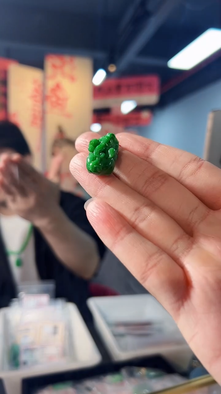 【闪购商品】翡翠颈饰18K金镶嵌缅料A货/支持复检/一件