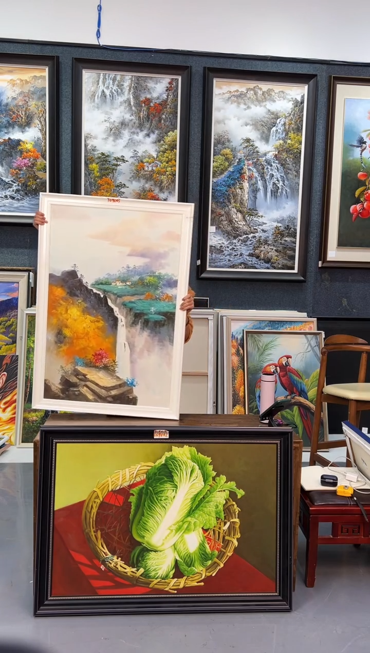 【闪购商品】油画132号 60*90 山水-手绘油画