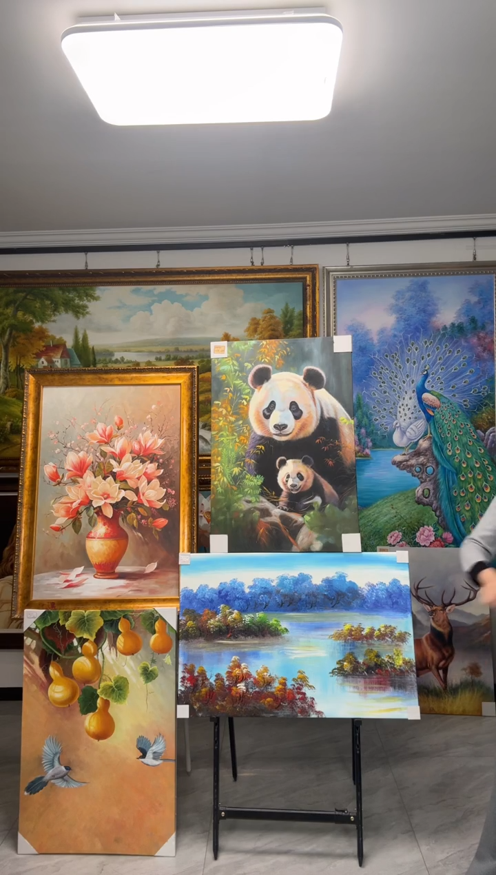 油画阳**年闪购纯手绘油画