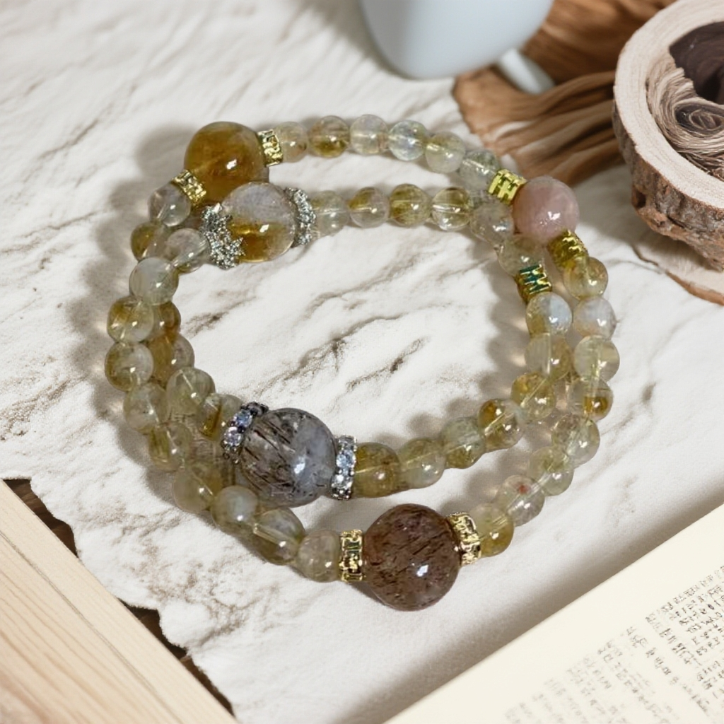 黄水晶手链000{全新礼袋包装}