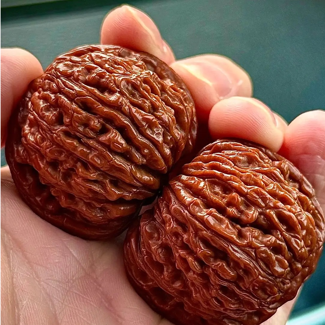精品文玩核桃麻核桃手把件（直播专用链接）
