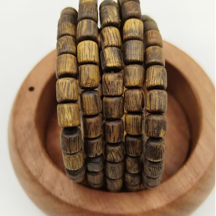 奇楠沉香九九沉树心油单圈手串一条（多样性发一）