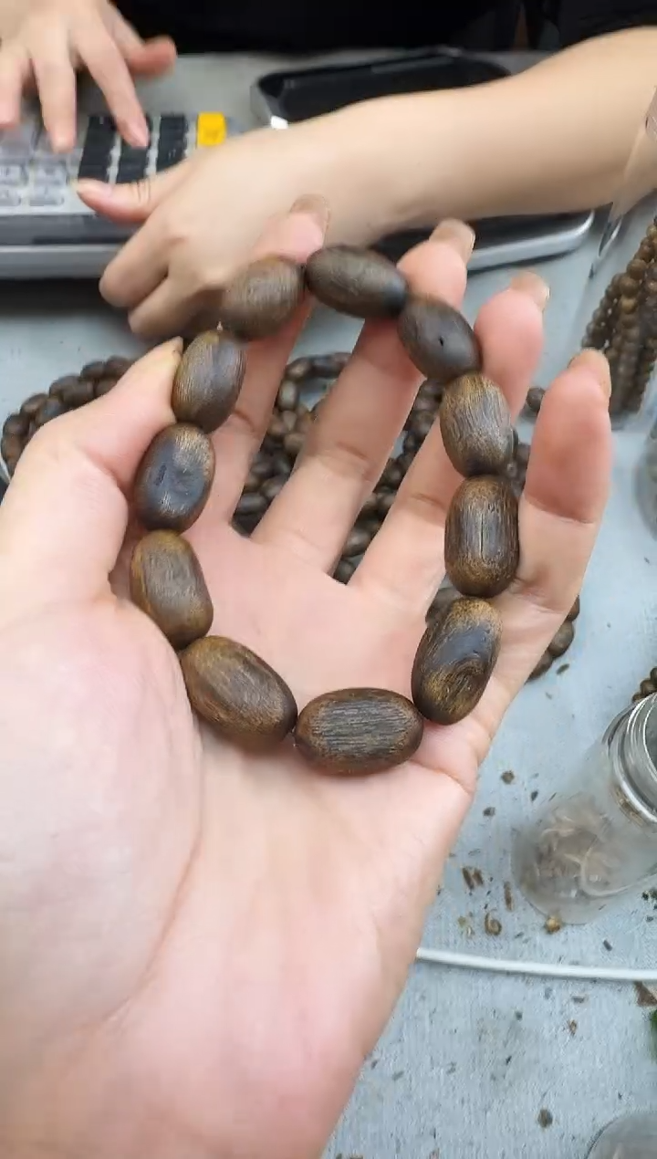 沉香手串1221张勺子随型沉水单圈多样性发一