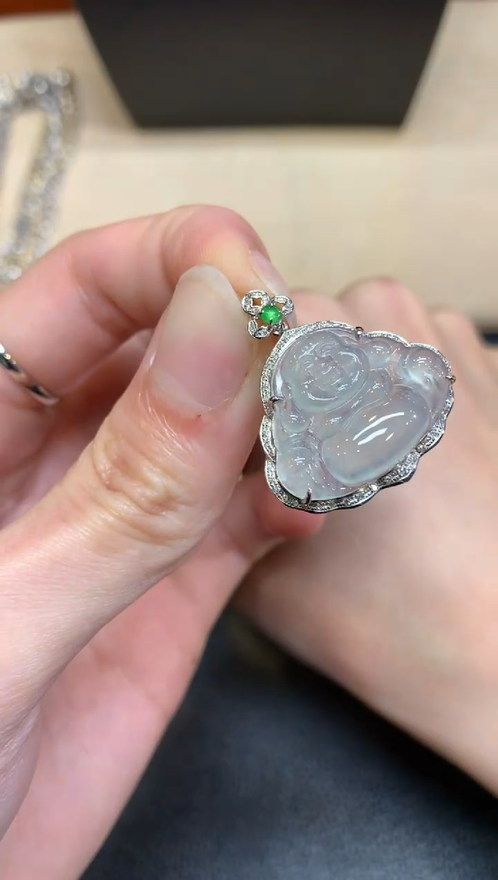 【闪购商品】翡翠颈饰18K金镶嵌【无鉴赏期】