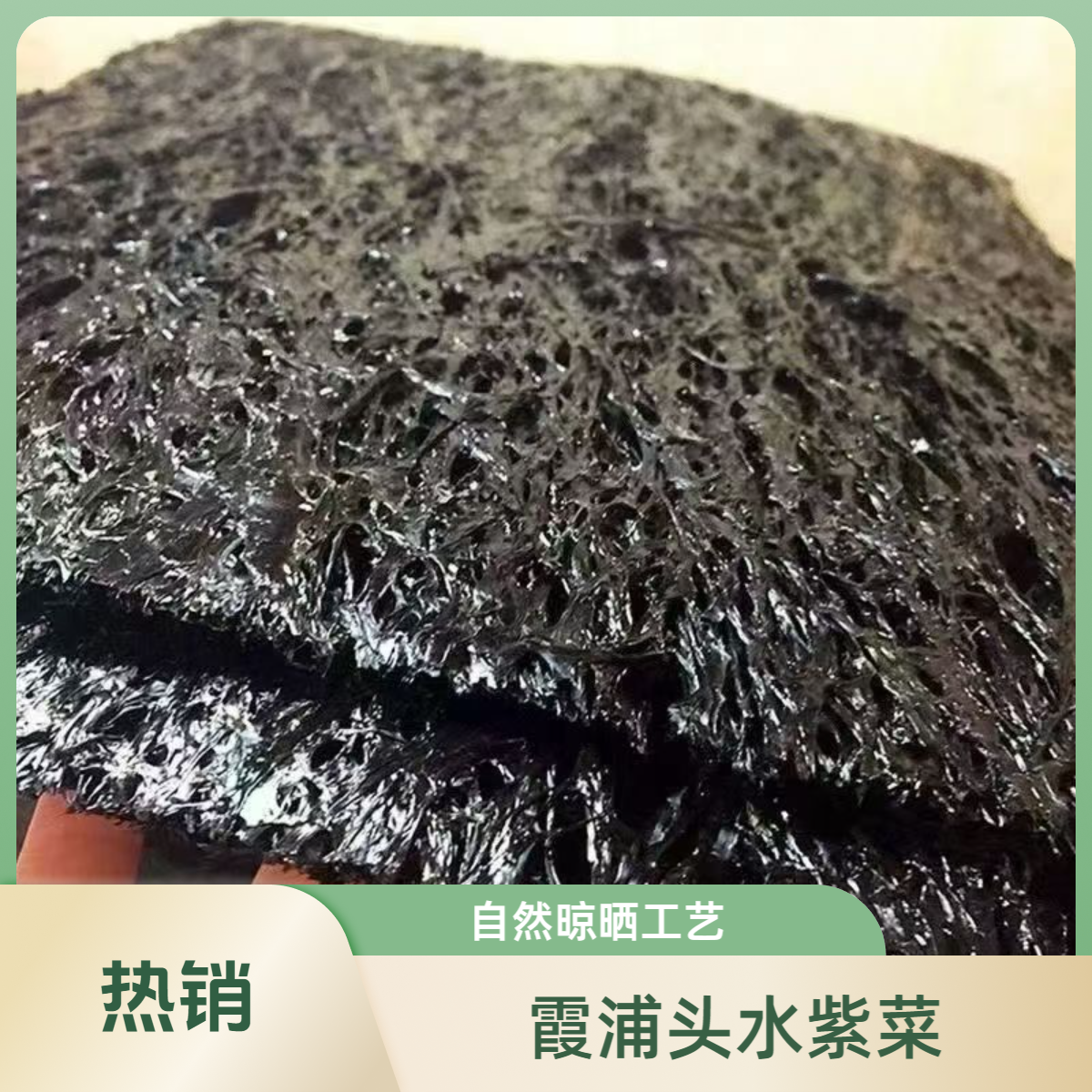 [何村长专属]霞浦头水紫菜 人工日晒 免洗 脆嫩可凉拌煲汤