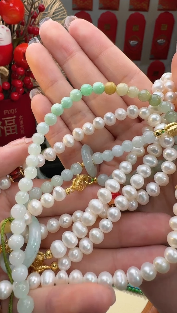 【闪购商品】淡水珍珠颈饰未镶嵌项链