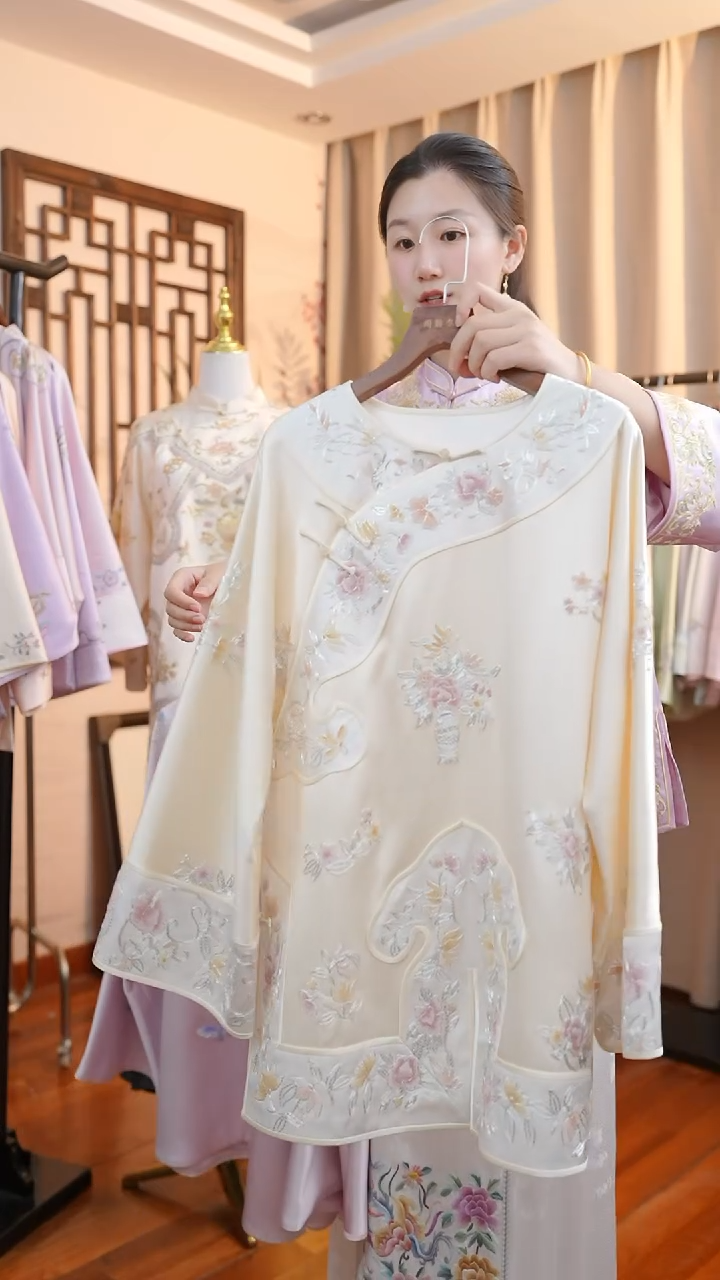 刺绣 桑蚕丝非遗苏绣服饰