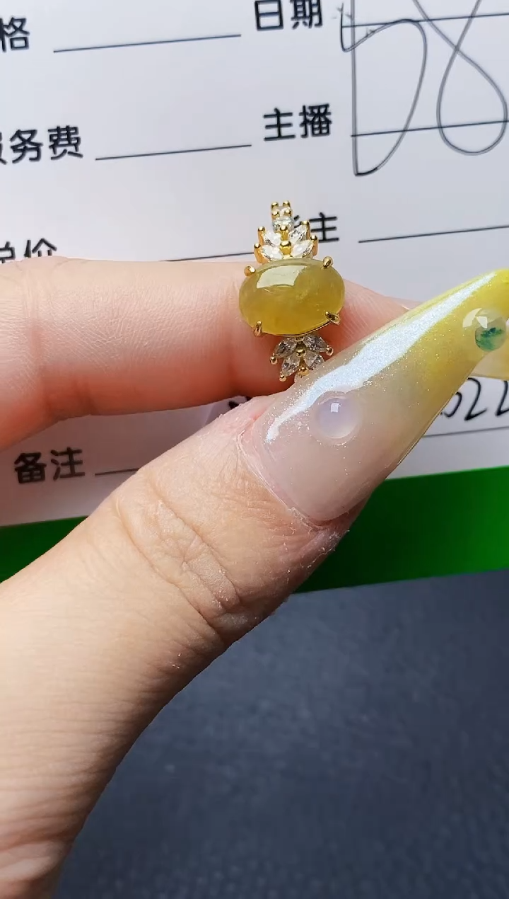 银S925镶嵌戒指翡翠2022