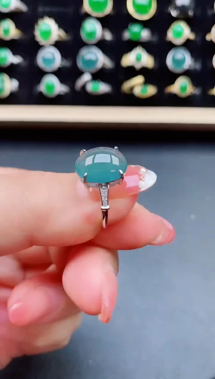 【闪购商品】翡翠戒指银S925镶嵌1212121
