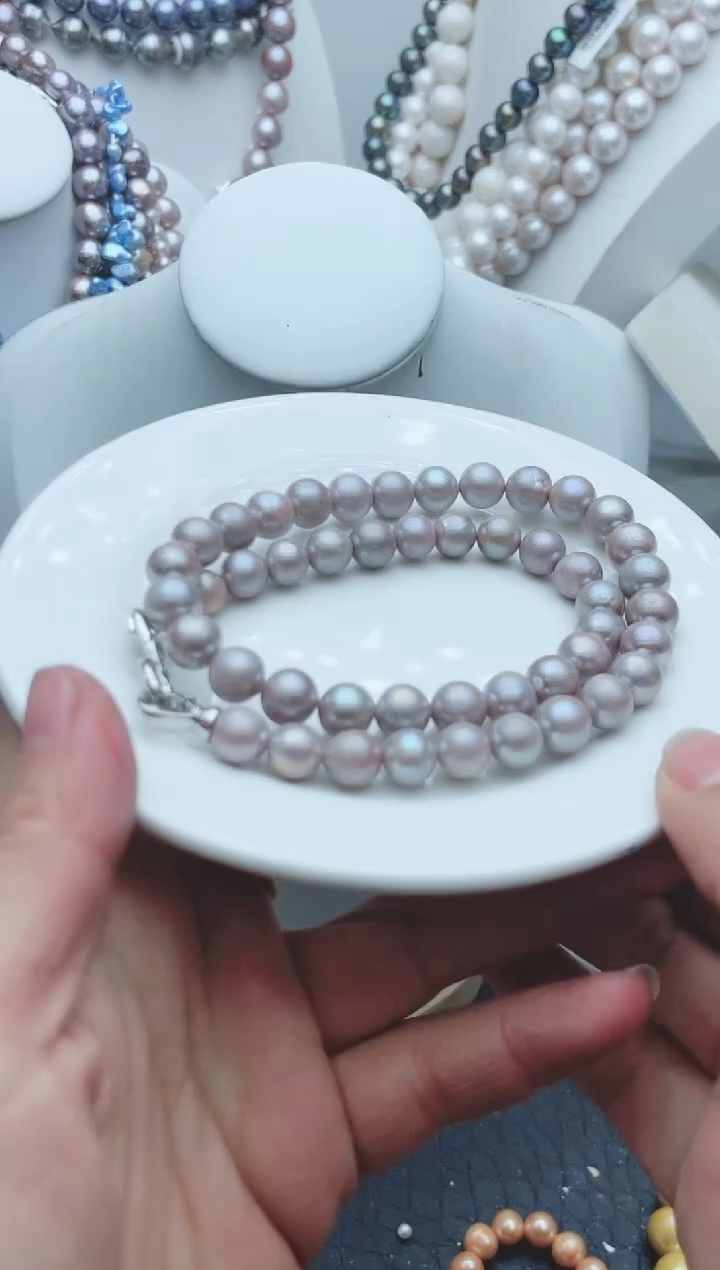 【闪购商品】淡水珍珠颈饰钛钢74