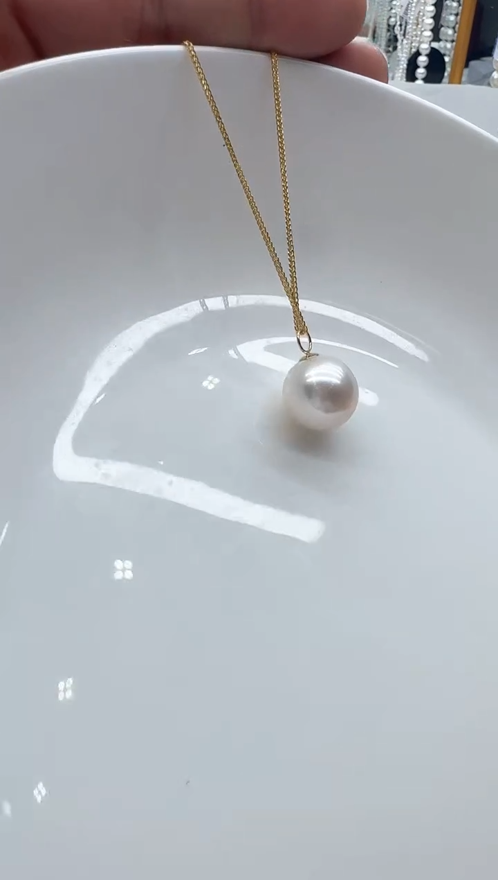 【闪购商品】淡水珍珠颈饰18K金镶嵌清货