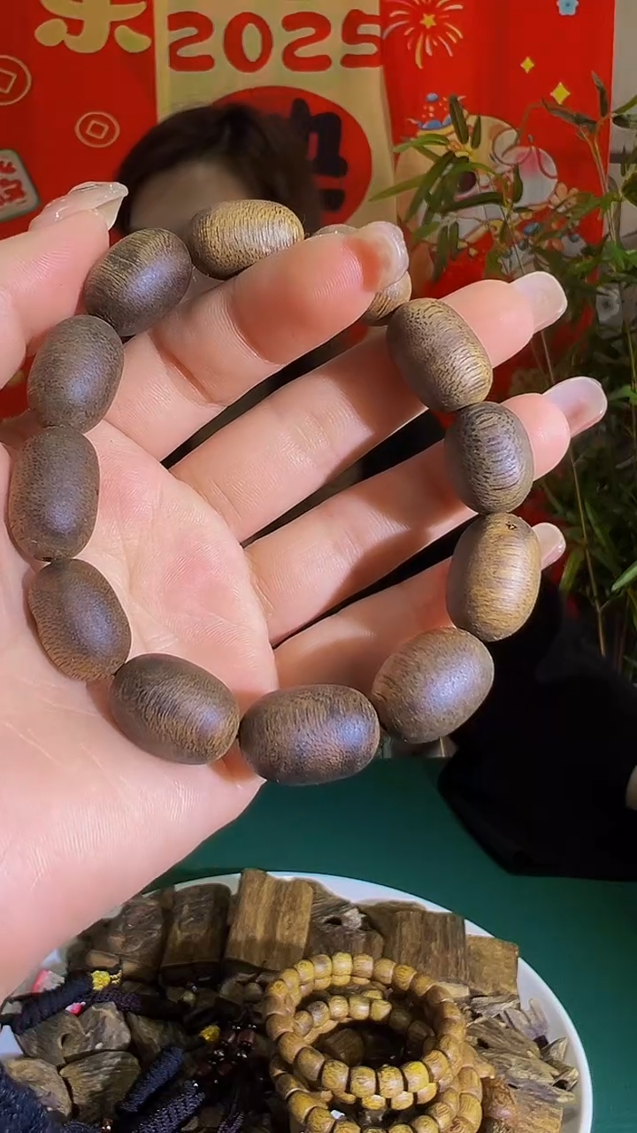 【闪购商品】沉香手串九九沉天然老料留疤单张勺子11