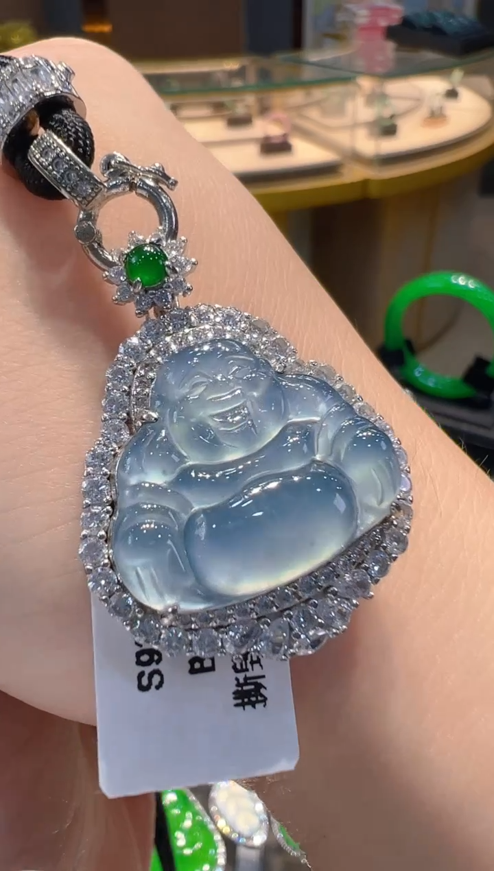 翡翠银S925镶嵌吊坠(不含链)多样性发其一