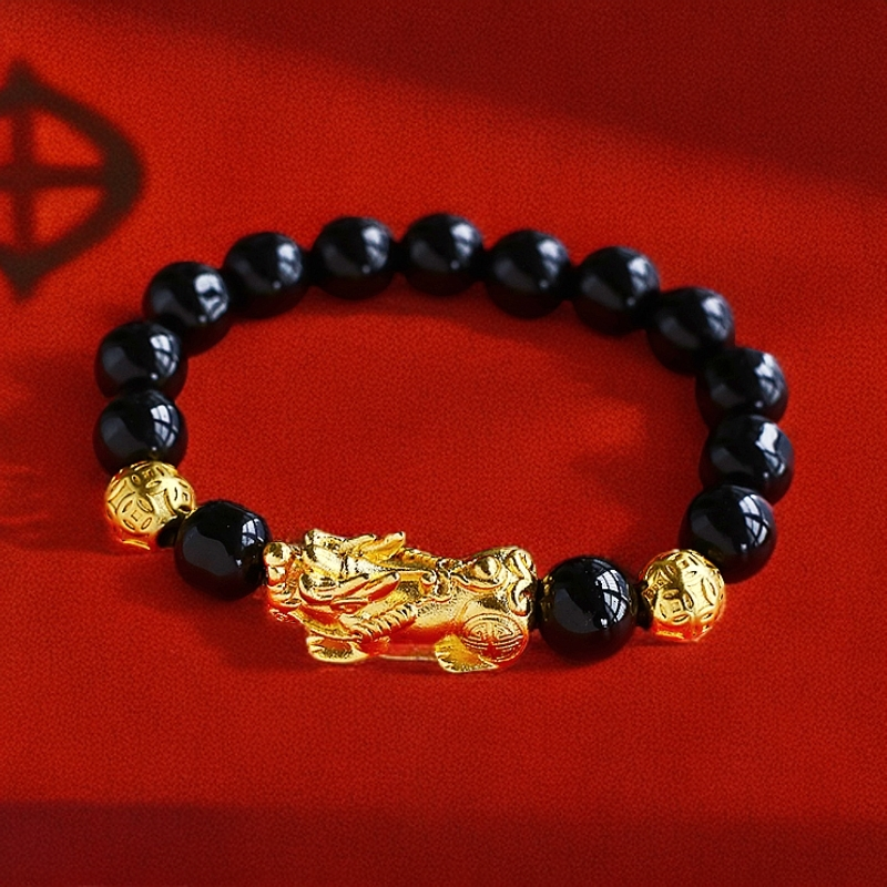  【诗小小】百搭国潮时尚手链大气合金貔貅手链【ZL72832】