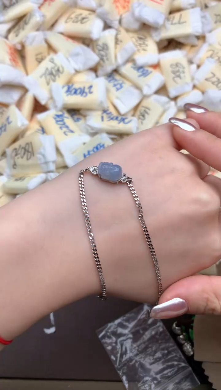 【闪购商品】翡翠手链银S925镶嵌一