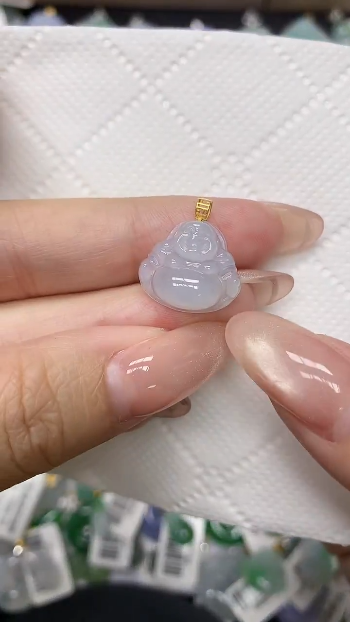 颈饰18K金镶嵌翡翠11111111111111