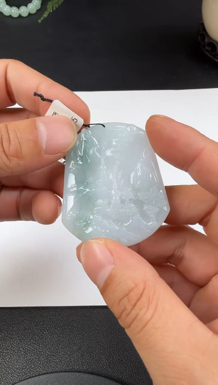 吊坠(不含链)未镶嵌翡翠翡翠饰品-222