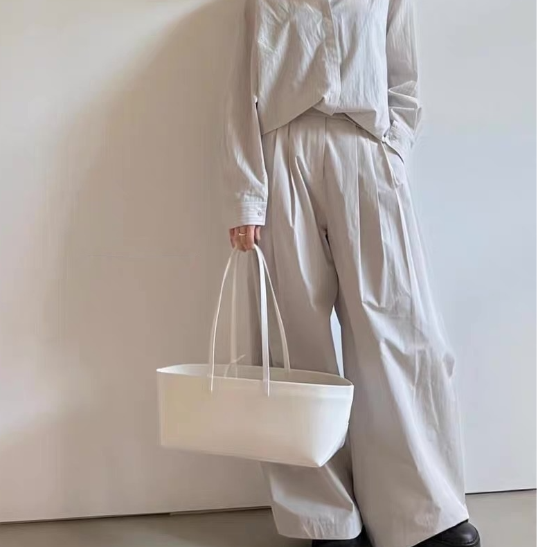 韩国东大门amome*to高腰百搭褶皱垂感休闲裤阔腿裤8018-K