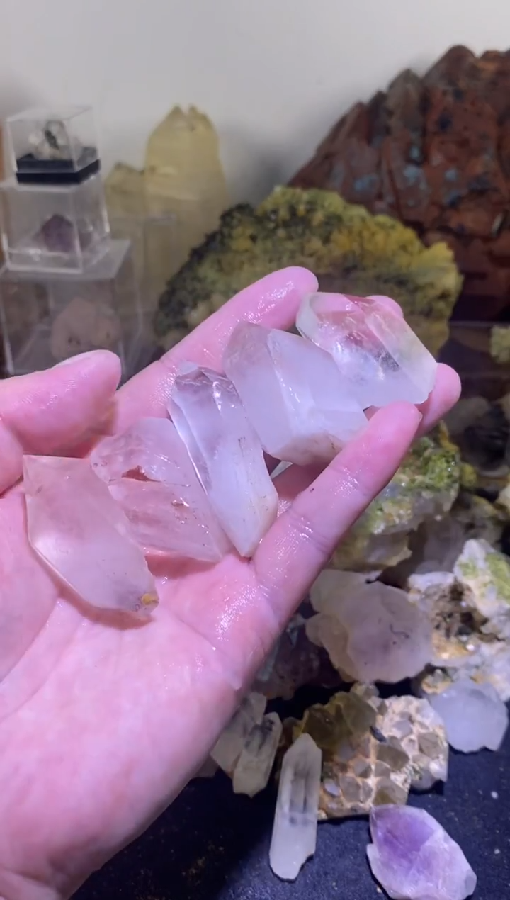 未镶嵌珠宝半成品水晶民*5颗