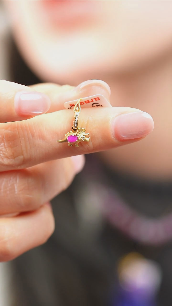 苏纪石（舒俱来）18K金镶嵌吊坠(不含链)55