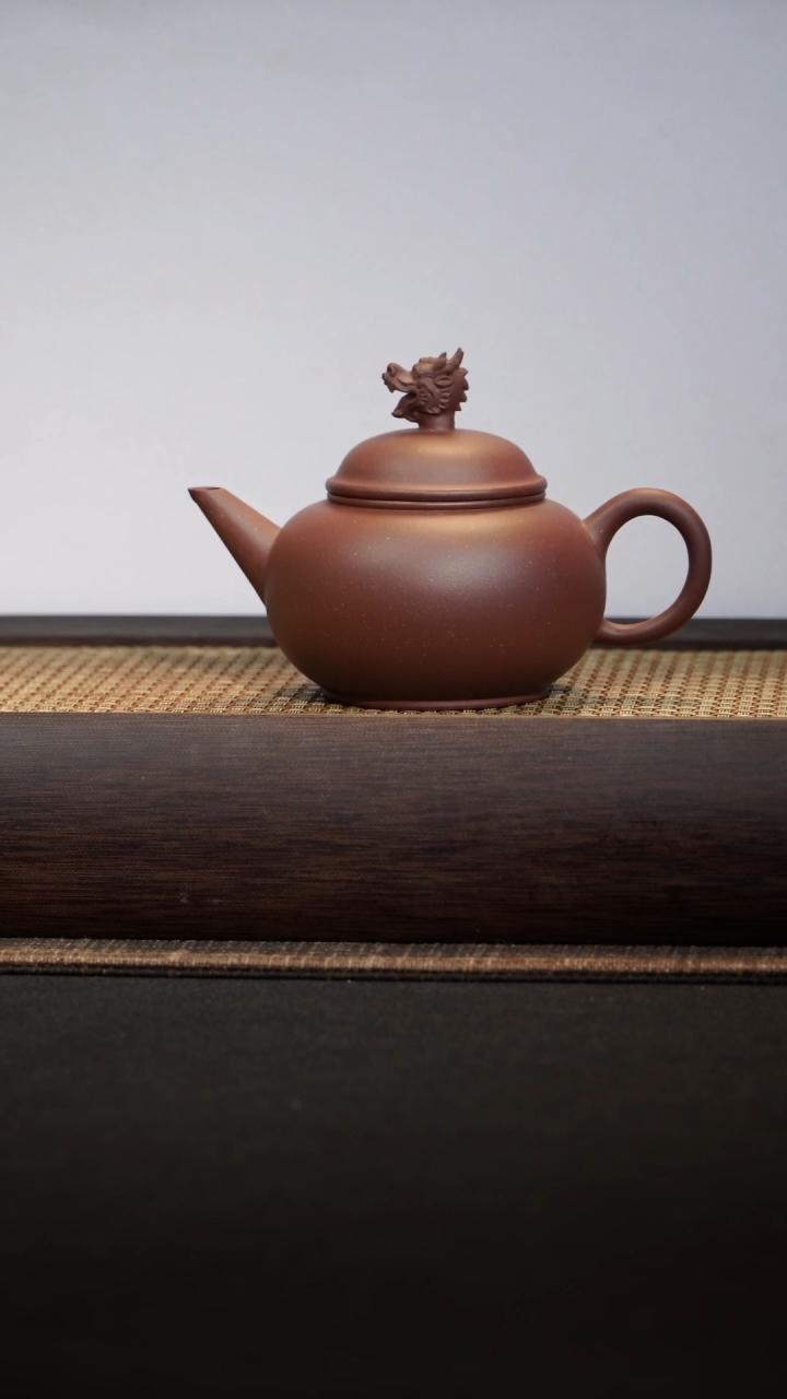 茶壶紫砂龙首水平150毫升底槽清