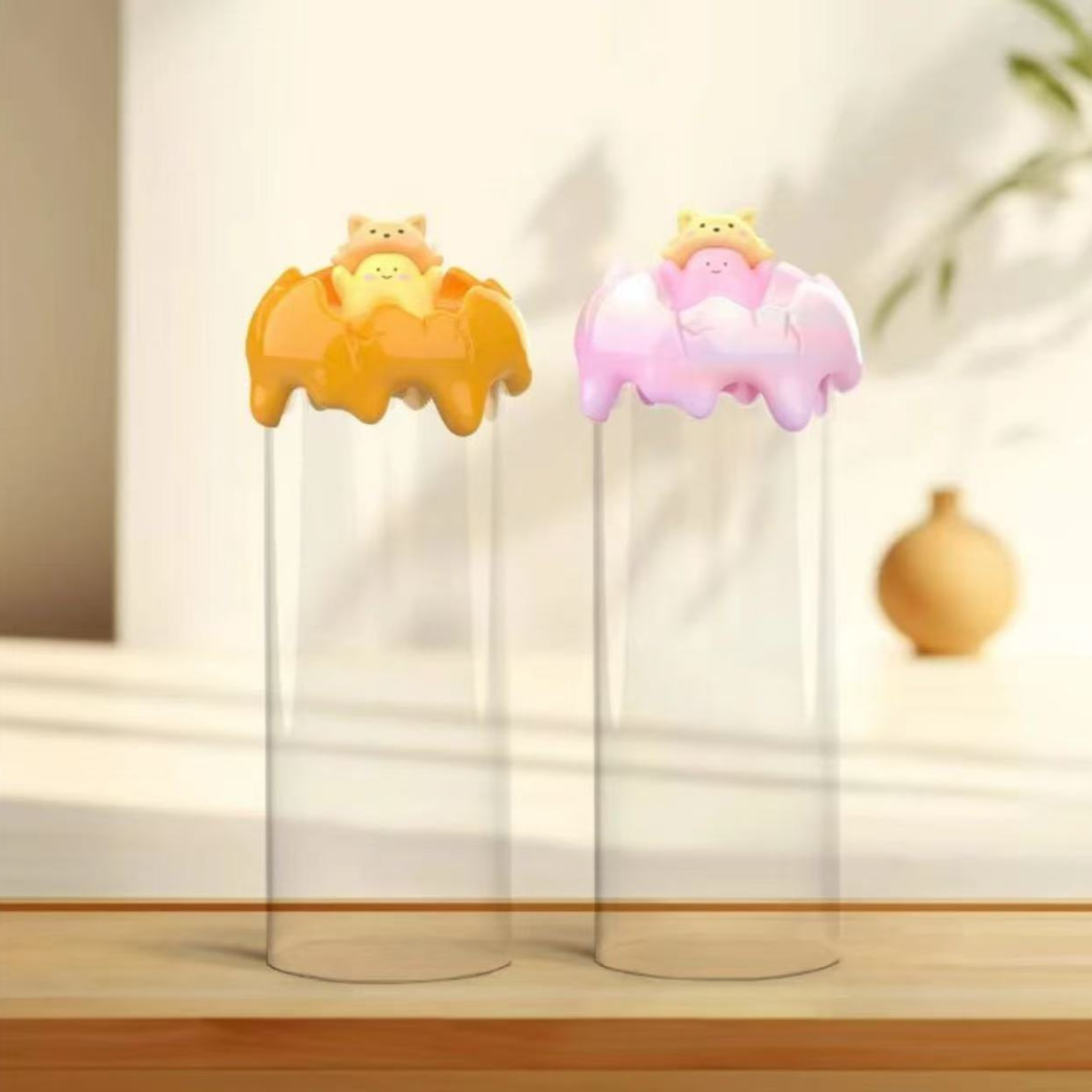 漫潮创意夜光卡通可爱磁吸高品质恐龙抗狼收纳罐