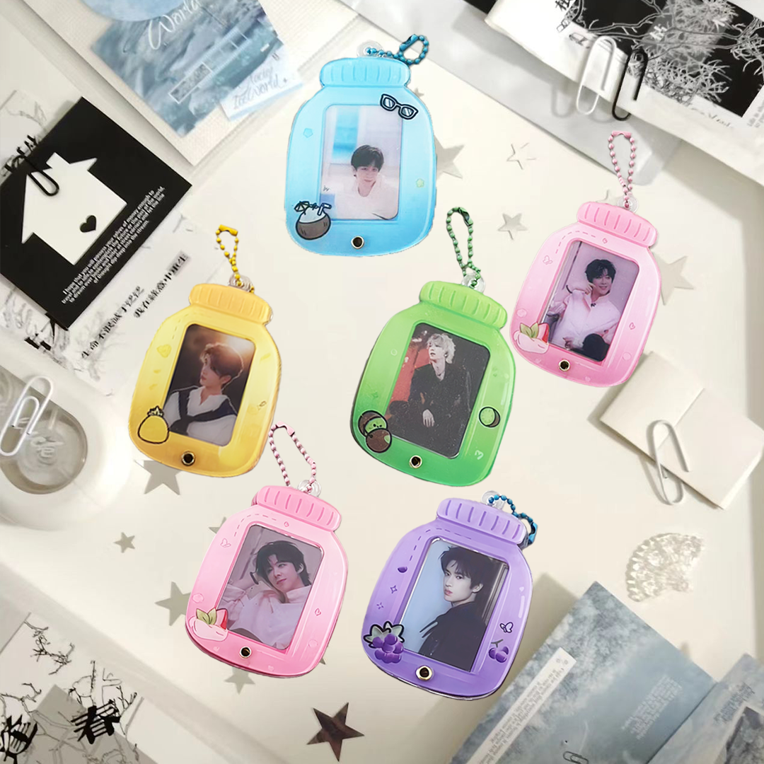 全明星亚克力漂流瓶挂件挂牌钥匙挂