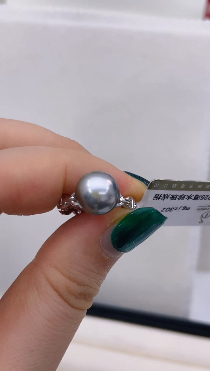 【闪购商品】海水珍珠戒指银S925镶嵌106