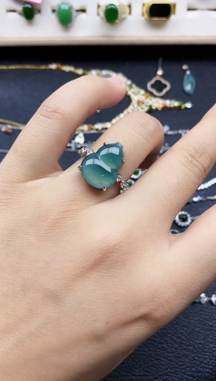 【闪购商品】翡翠戒指银S925镶嵌11111