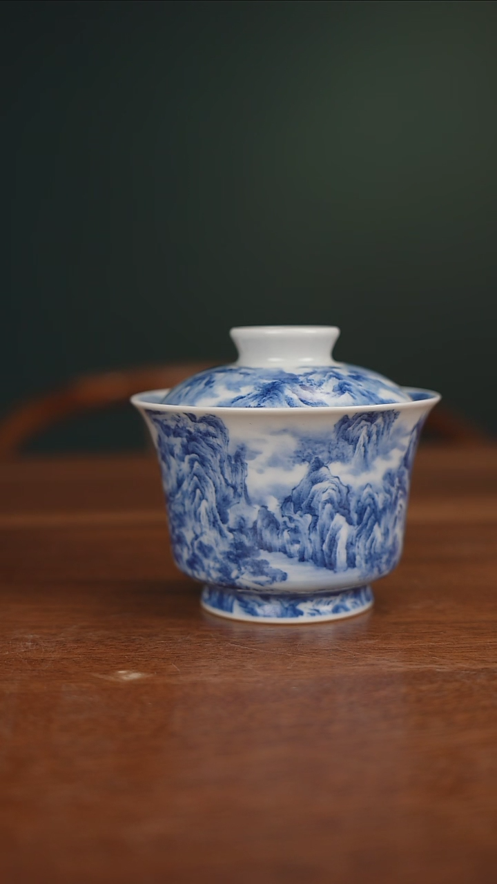 【闪购商品】景琳藏山水盖碗两才