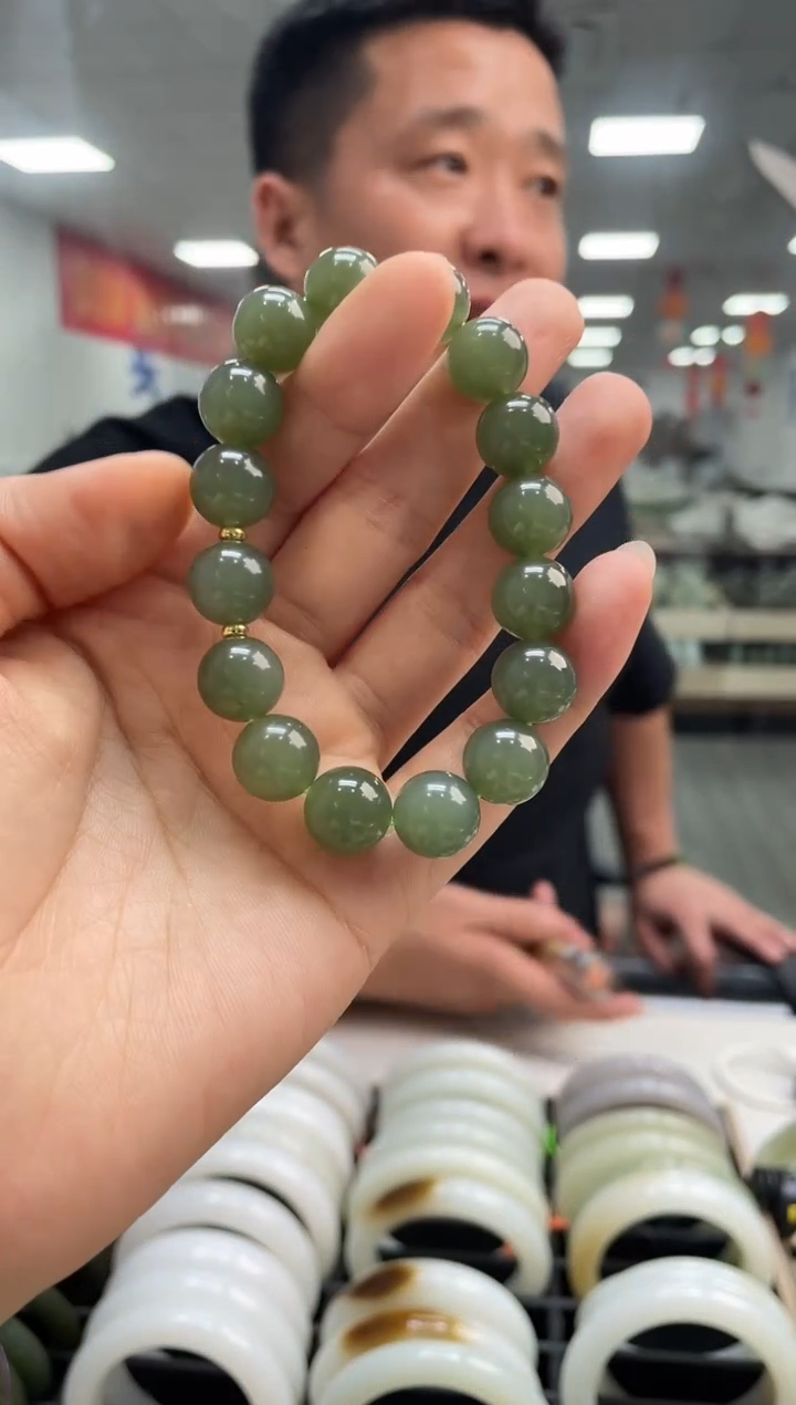 手链未镶嵌和田玉高品葡萄肉卡12-11手串随机发一件