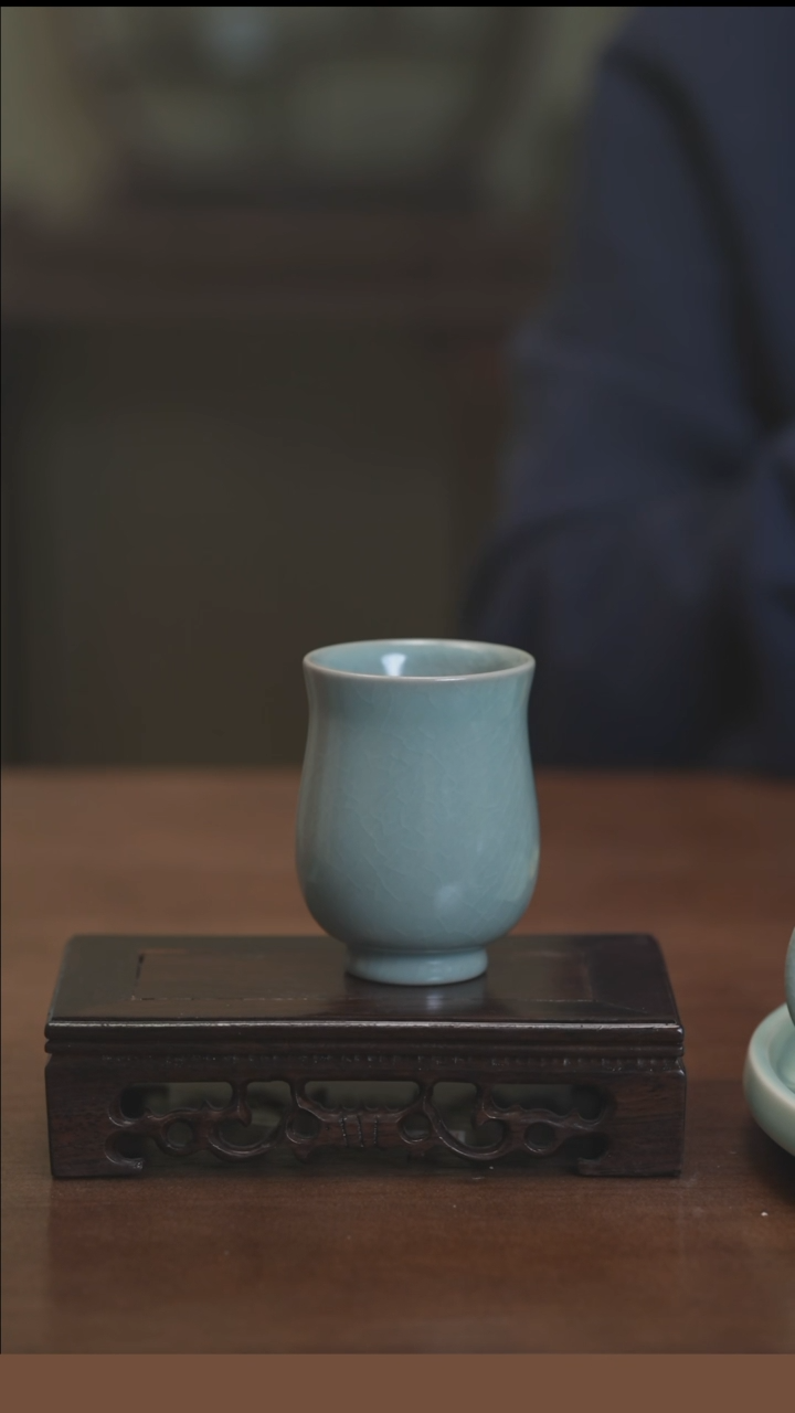 【闪购商品】清凉寺原产地仿古釉手工汝瓷闻香杯