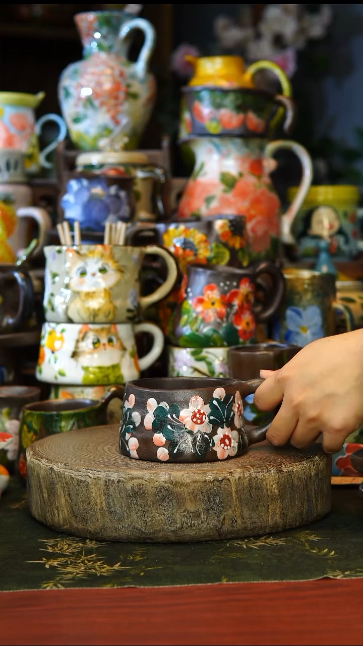 陶瓷39景德镇手工手绘釉下彩