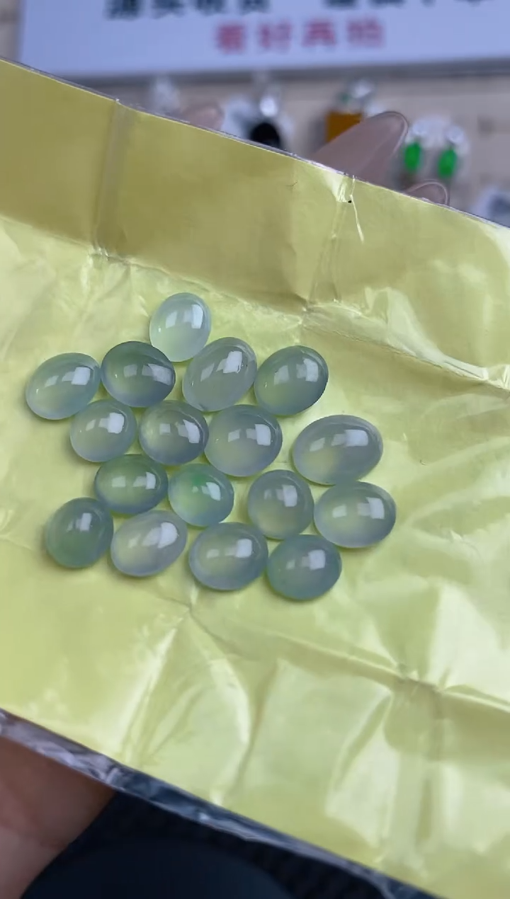 【闪购商品】定制翡翠未镶嵌天然翡翠蛋面107