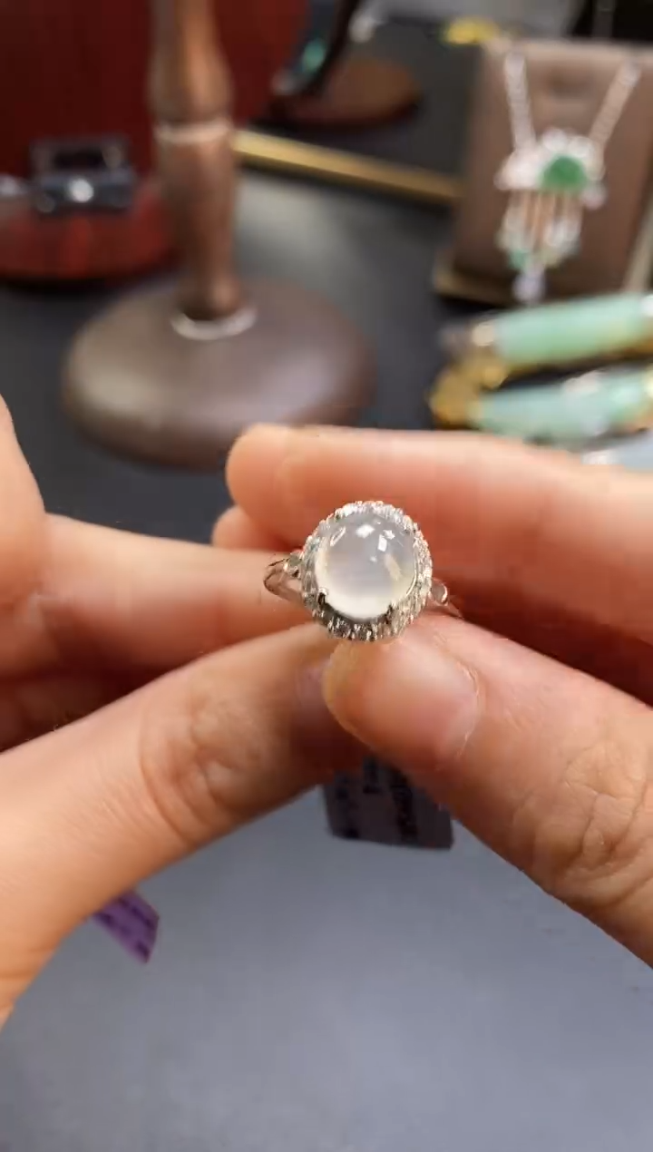 颈饰银S925镶嵌翡翠17259