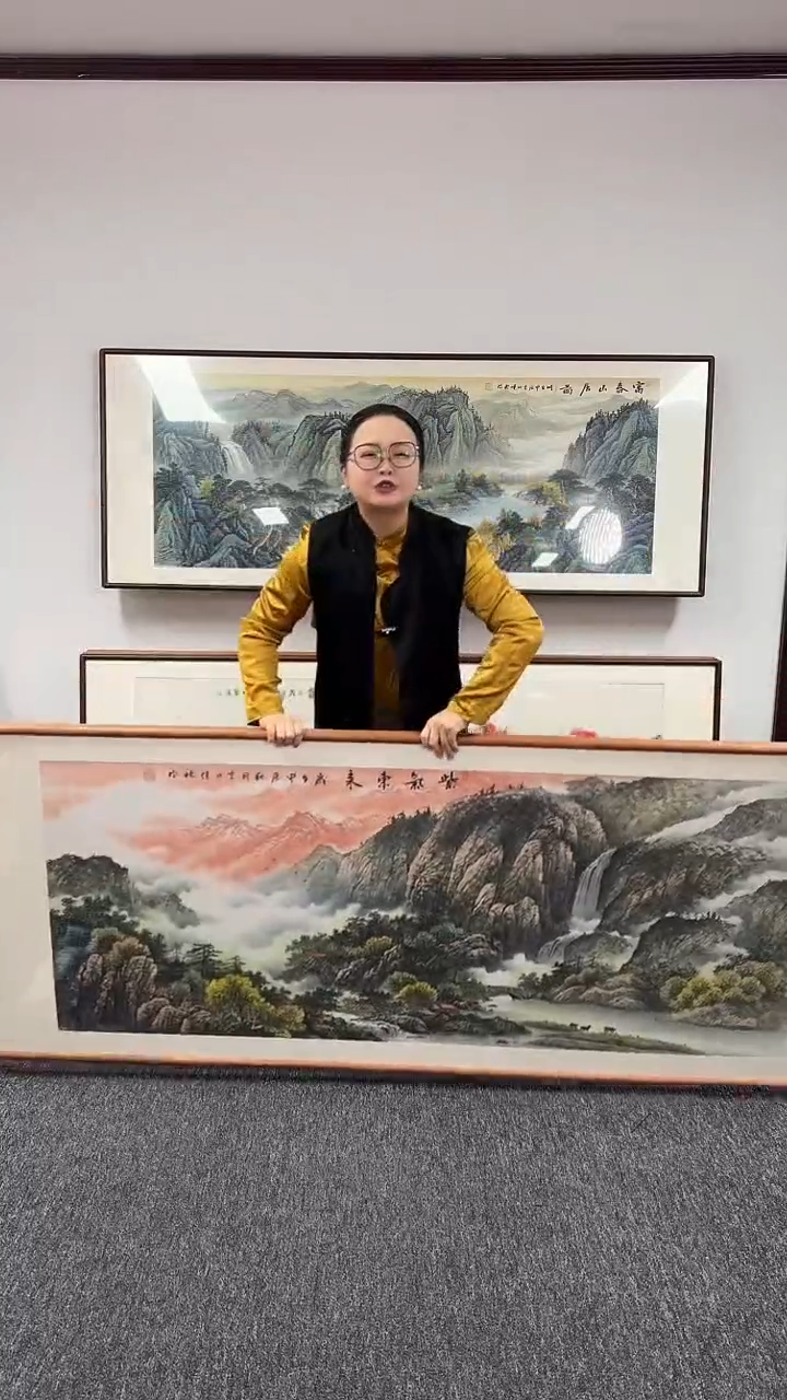 【闪购商品】国画紫气东来210*80绘画作品