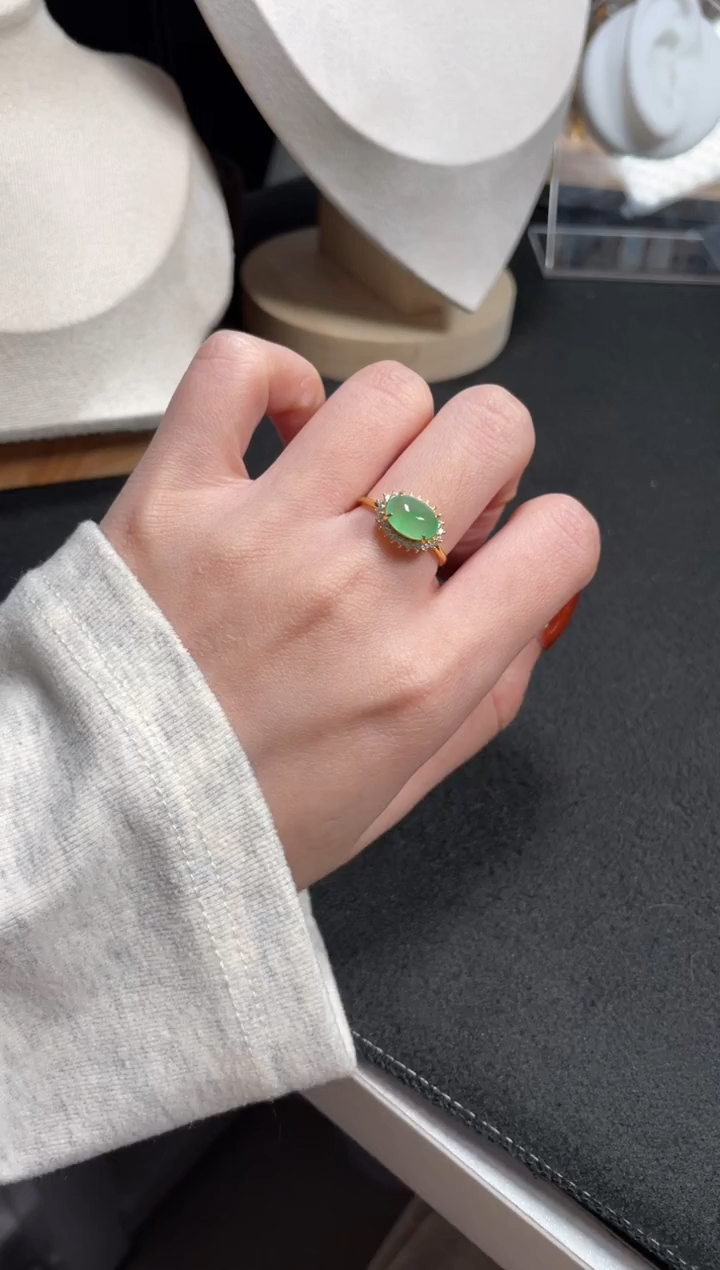 【闪购商品】翡翠戒指银S925镶嵌11111