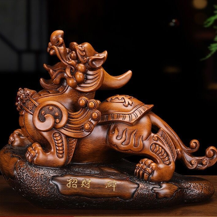 招材麒麟　精品桌面流水摆件